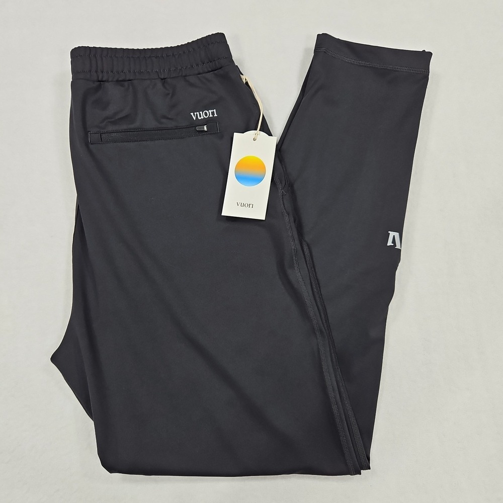 Vuori Sunday Performance Track Pant Mens M Black Stretch Athletic V454